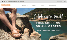 Tablet Screenshot of feelgoodz.com